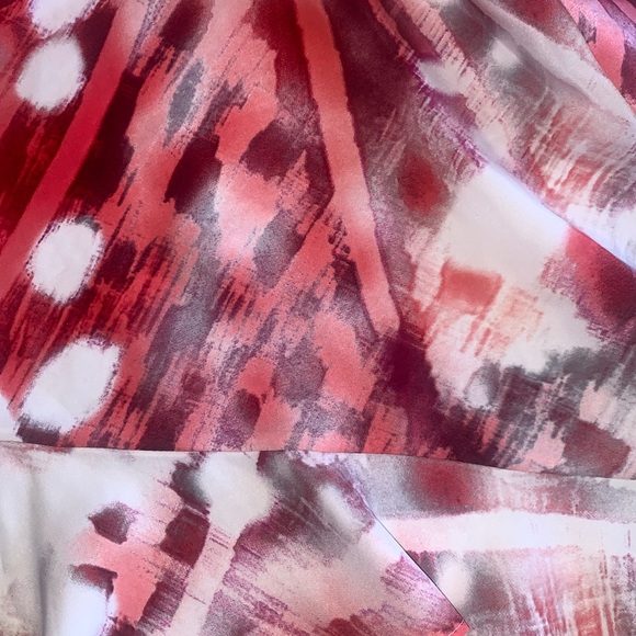 PARKER modern romantic ruffled silk dress, hi-lo, ruffles, sleeveless. M EUC - Picture 12 of 17